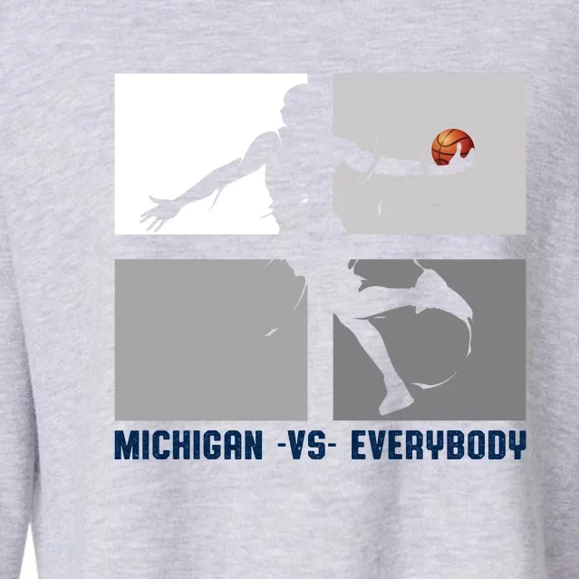 Michigan Vs. Everybody Cropped Pullover Crew