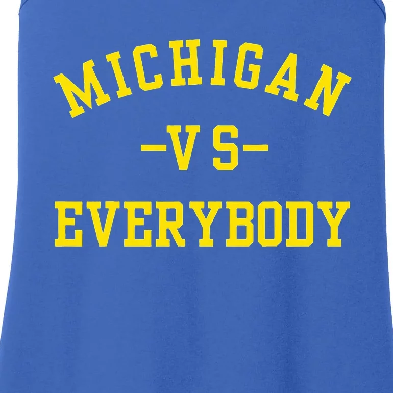 Michigan vs Everyone Everybody Ladies Essential Tank