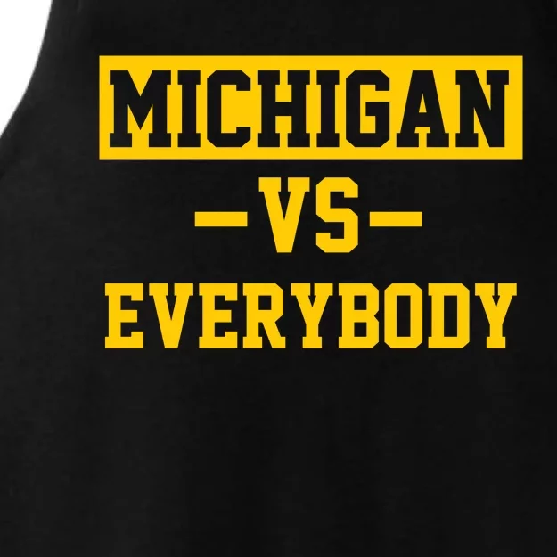 Michigan Vs Everybody Ladies Tri-Blend Wicking Tank