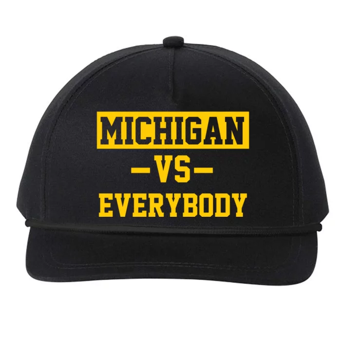 Michigan Vs Everybody Snapback Five-Panel Rope Hat