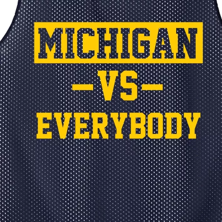 Michigan Vs Everybody Mesh Reversible Basketball Jersey Tank