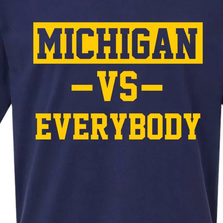 Michigan Vs Everybody Sueded Cloud Jersey T-Shirt