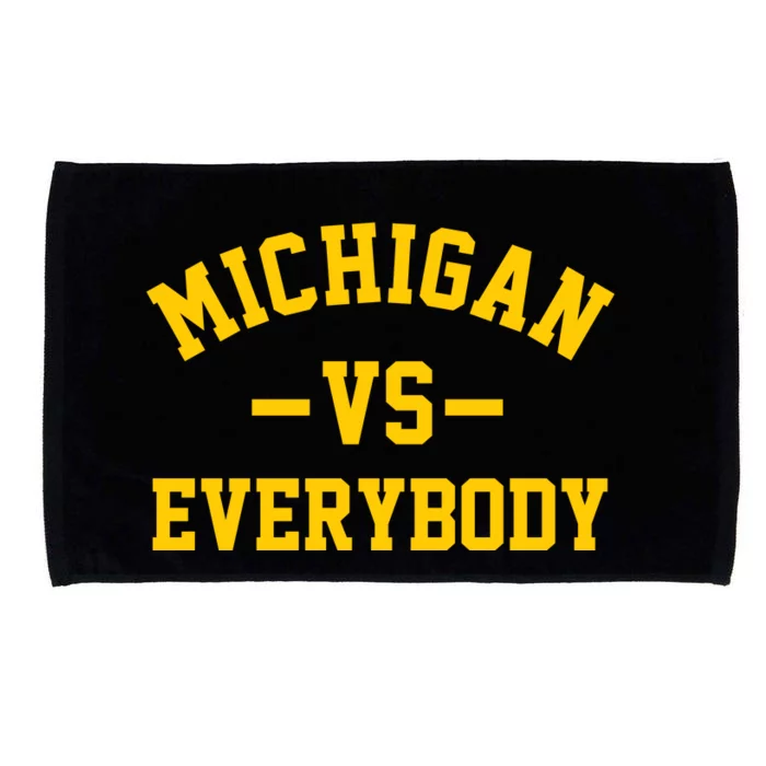 Michigan Vs Everyone Everybody Quote Microfiber Hand Towel