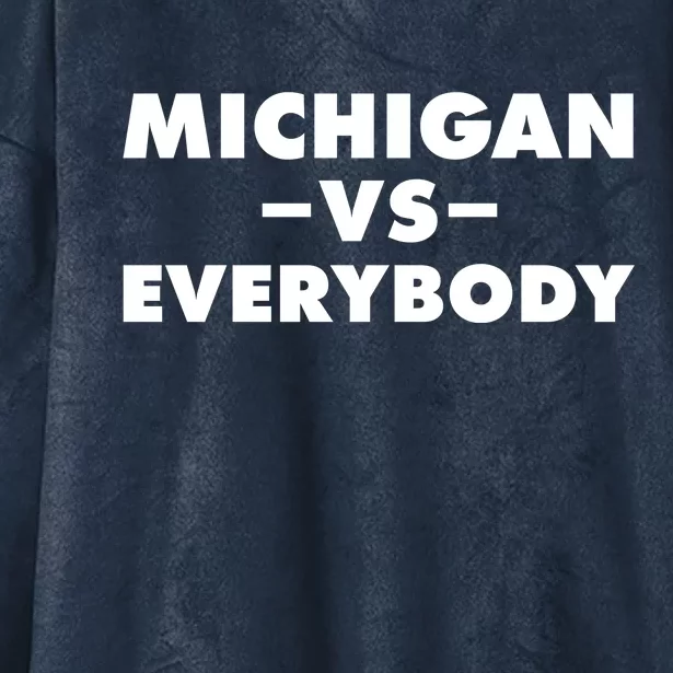 Michigan Versus Everybody Hooded Wearable Blanket