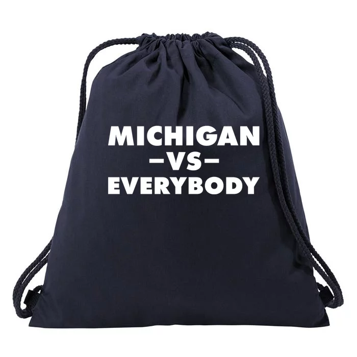 Michigan Versus Everybody Drawstring Bag