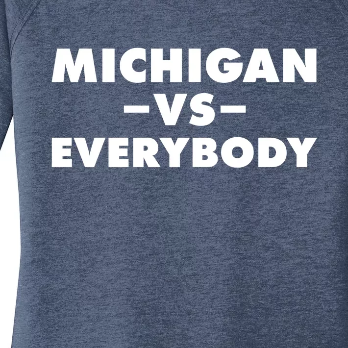 Michigan Versus Everybody Women's Perfect Tri Tunic Long Sleeve Shirt