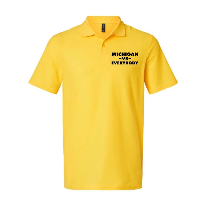 Michigan Versus Everybody Softstyle Adult Sport Polo