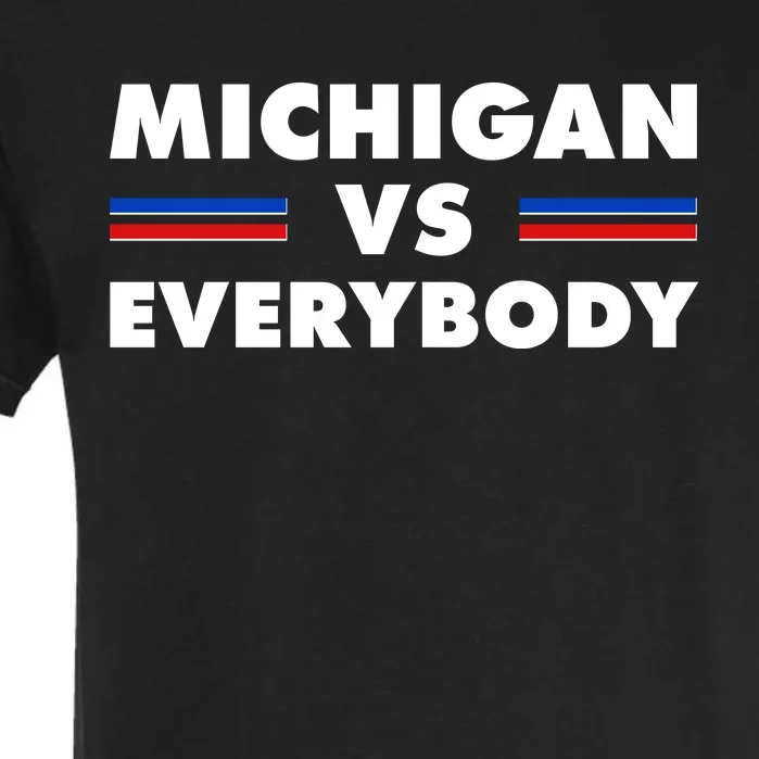 Michigan Vs Everybody Retro Garment-Dyed Heavyweight T-Shirt