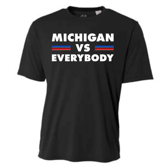 Michigan Vs Everybody Retro Cooling Performance Crew T-Shirt