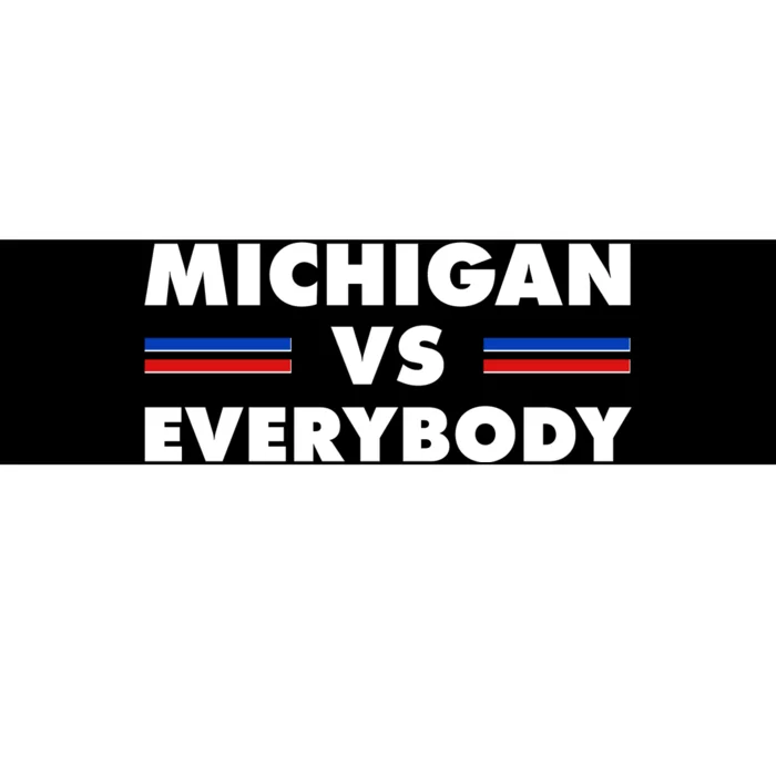 Michigan Vs Everybody Retro Bumper Sticker