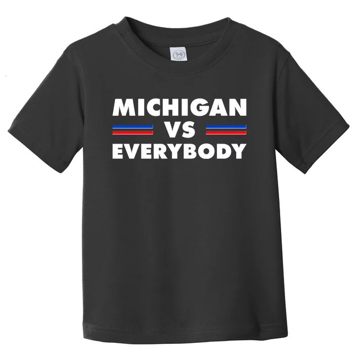 Michigan Vs Everybody Retro Toddler T-Shirt