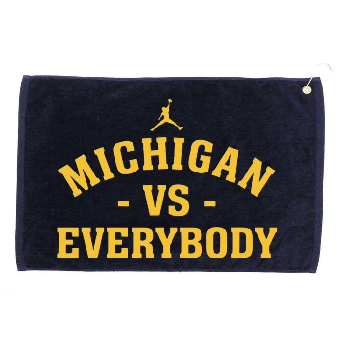 Michigan vs Everyone Everybody Quote Funny Grommeted Golf Towel