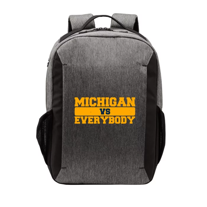 Michigan Versus Everybody Football Sports Fan Vector Backpack