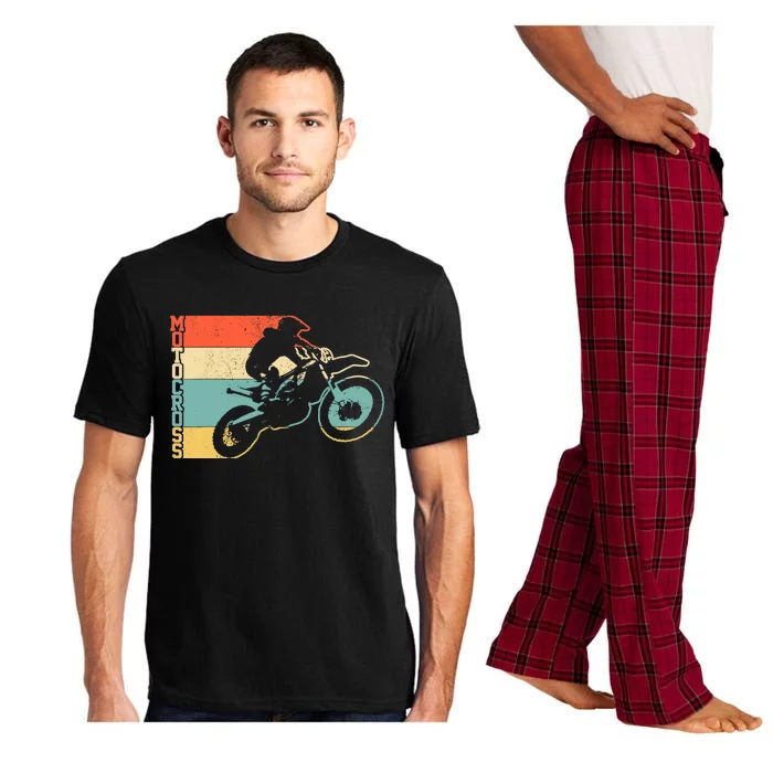 Motocross Vintage Enduro Dirt Bike Motorcycle MX Biker Gift Pajama Set