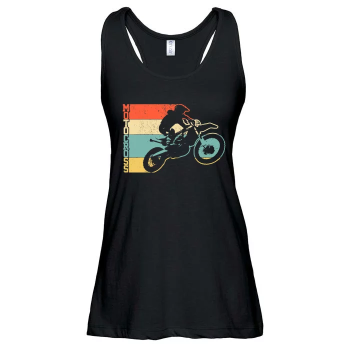 Motocross Vintage Enduro Dirt Bike Motorcycle MX Biker Gift Ladies Essential Flowy Tank