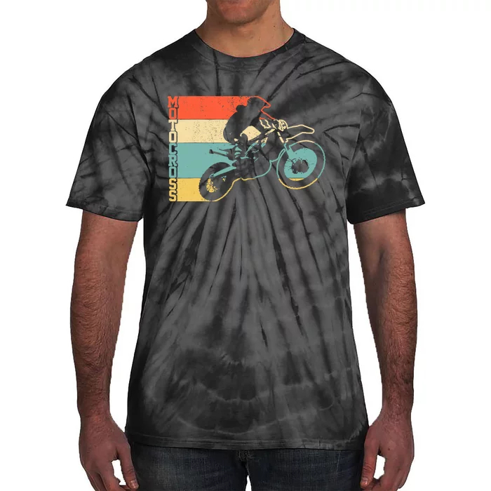 Motocross Vintage Enduro Dirt Bike Motorcycle MX Biker Gift Tie-Dye T-Shirt