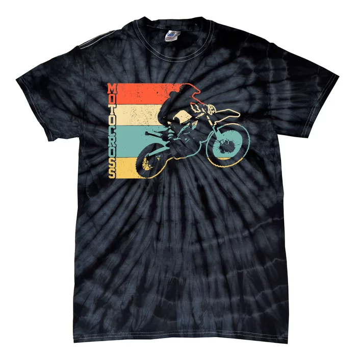 Motocross Vintage Enduro Dirt Bike Motorcycle MX Biker Gift Tie-Dye T-Shirt