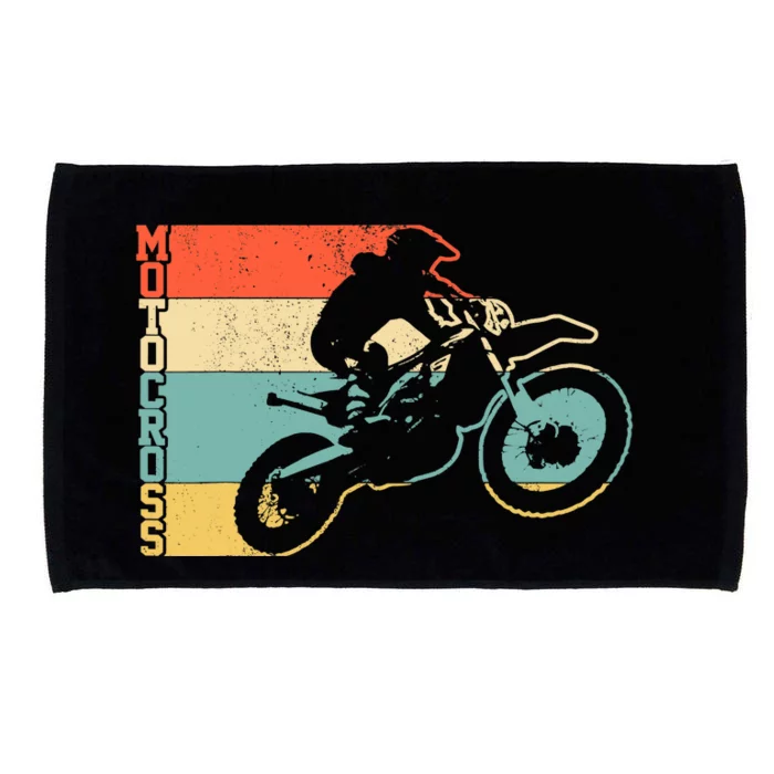 Motocross Vintage Enduro Dirt Bike Motorcycle MX Biker Gift Microfiber Hand Towel