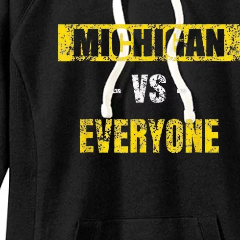 michigan vs everyone michigan revenge tour Women's Fleece Hoodie