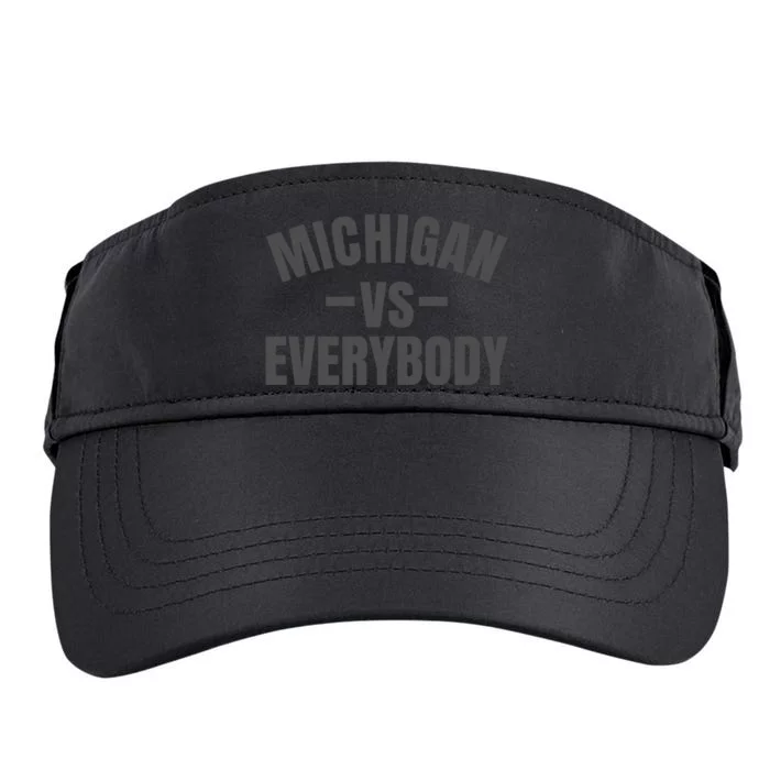 Michigan Verses Everybody Vs Graystyle Adult Drive Performance Visor