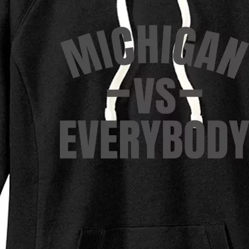 Michigan Verses Everybody Vs Graystyle Women's Fleece Hoodie