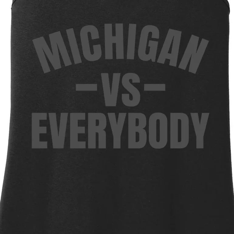 Michigan Verses Everybody Vs Graystyle Ladies Essential Tank