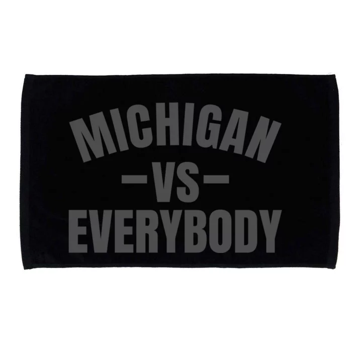 Michigan Verses Everybody Vs Graystyle Microfiber Hand Towel