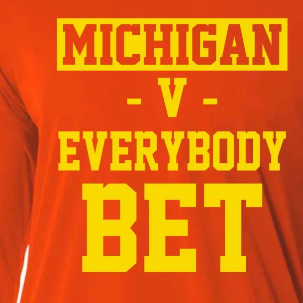 Michigan V Everybody Bet Cooling Performance Long Sleeve Crew