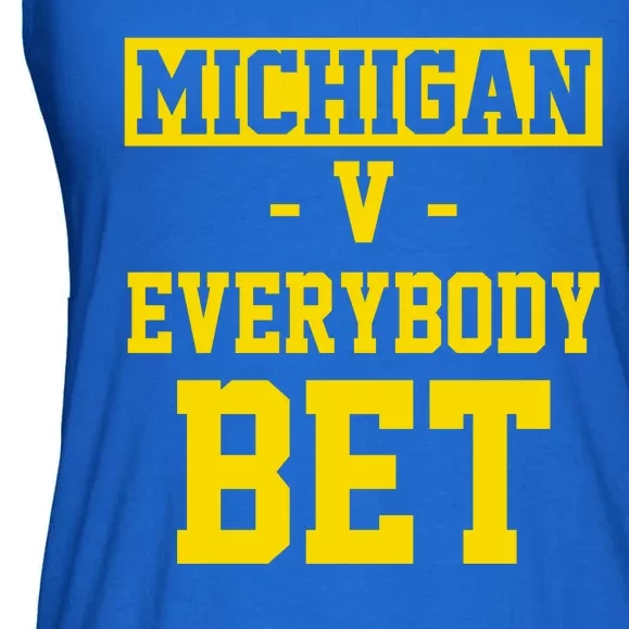 Michigan V Everybody Bet Ladies Essential Flowy Tank