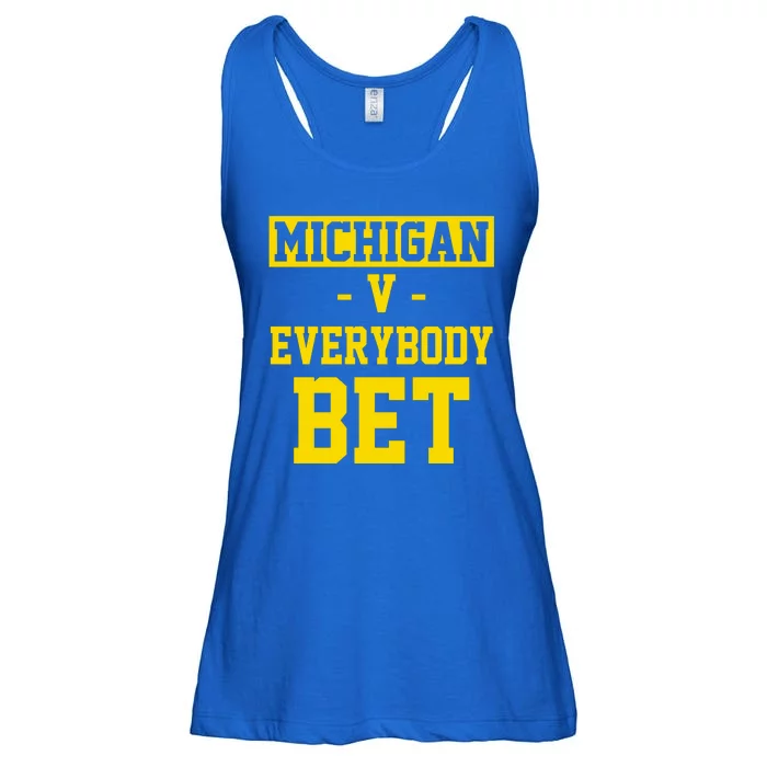 Michigan V Everybody Bet Ladies Essential Flowy Tank