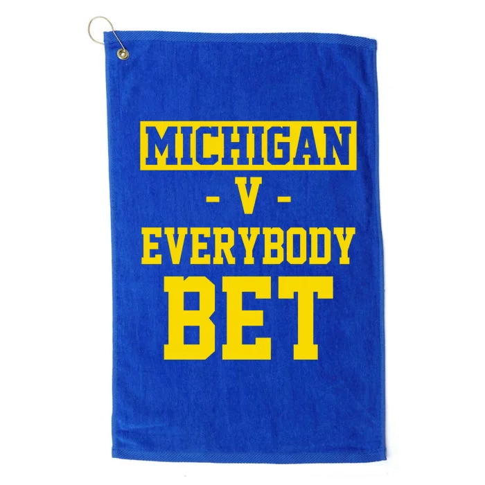 Michigan V Everybody Bet Platinum Collection Golf Towel