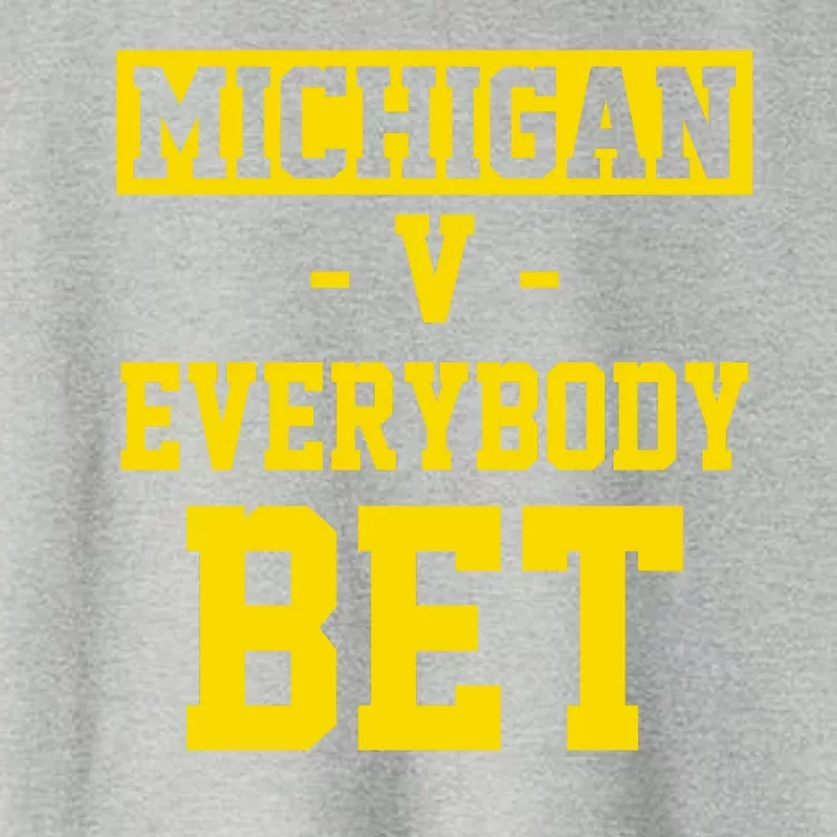 Michigan V Everybody Bet Women's Crop Top Tee