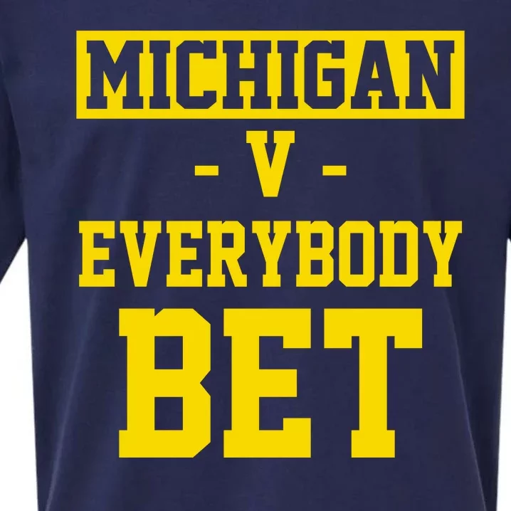 Michigan V Everybody Bet Sueded Cloud Jersey T-Shirt