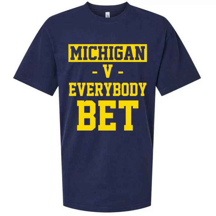 Michigan V Everybody Bet Sueded Cloud Jersey T-Shirt