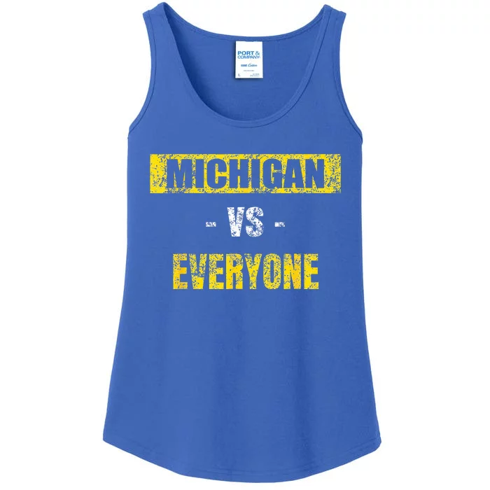 Michigan vs Everyone Everybody Ladies Essential Tank