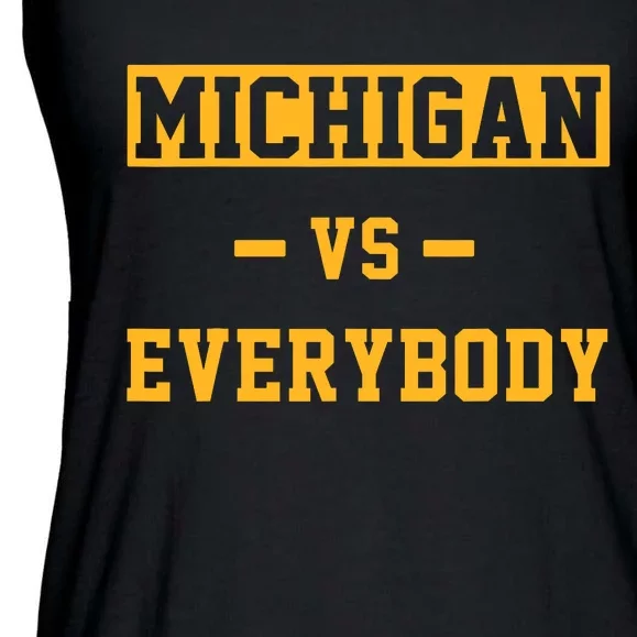 Michigan_ Vs Everything Everybody Ladies Essential Flowy Tank