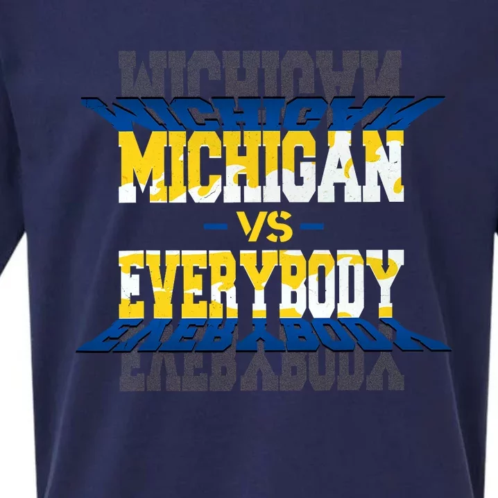 Michigan Vs. Everyone Sueded Cloud Jersey T-Shirt