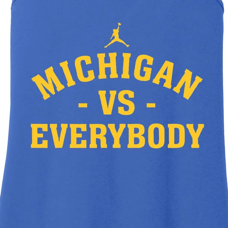 Michigan vs Everyone Everybody Quote Funny Ladies Essential Tank