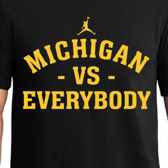 Michigan vs Everyone Everybody Quote Funny Pajama Set