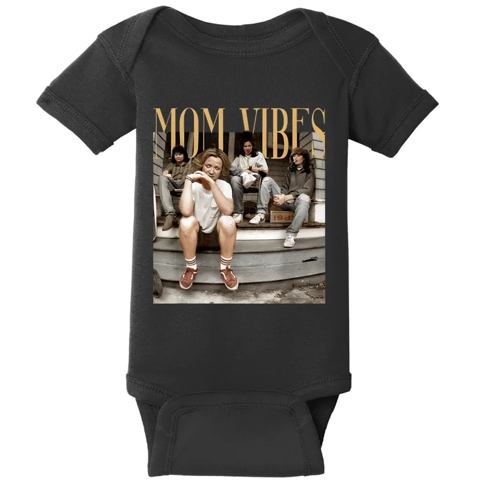 Mom Vibes Funny 70s 80s 90s Mama Mom Show Baby Bodysuit