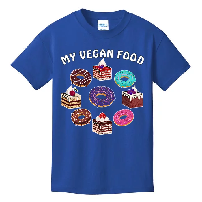 My Vegan Food Cake Muffin Pastry Sweet Doughnuts Great Gift Kids T-Shirt