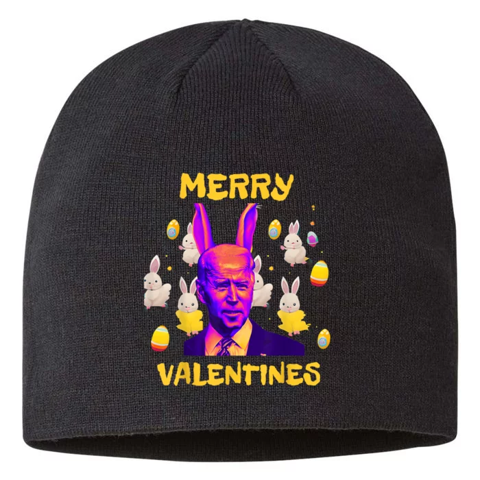 Merry Valentines Funny Anti Joe Biden 8 1/2in Sustainable Knit Beanie