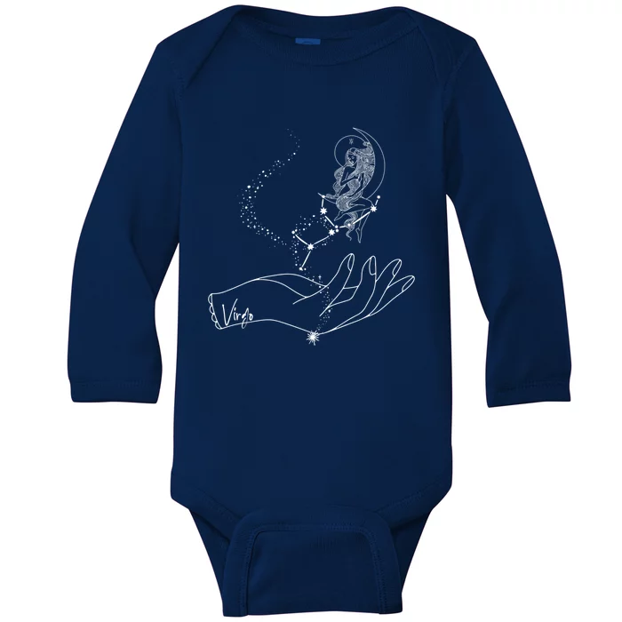 Magical Virgo Funny Gift Baby Long Sleeve Bodysuit