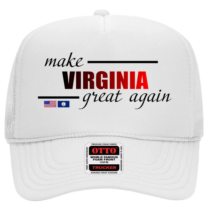 Make Virginia Great Again High Crown Mesh Trucker Hat