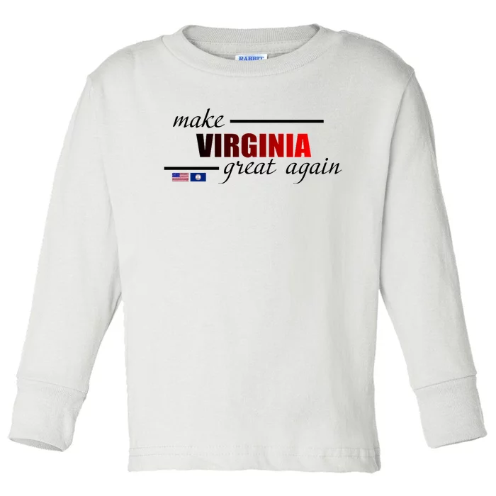 Make Virginia Great Again Toddler Long Sleeve Shirt