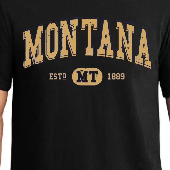 Montana Varsitystyle Graphic Pajama Set