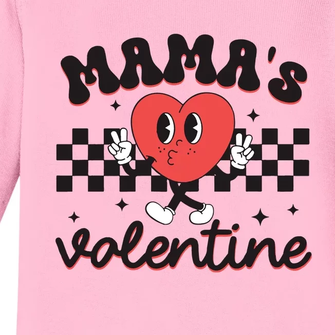 Mamas Valentine Groovy Baby Long Sleeve Bodysuit