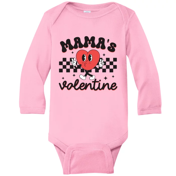 Mamas Valentine Groovy Baby Long Sleeve Bodysuit