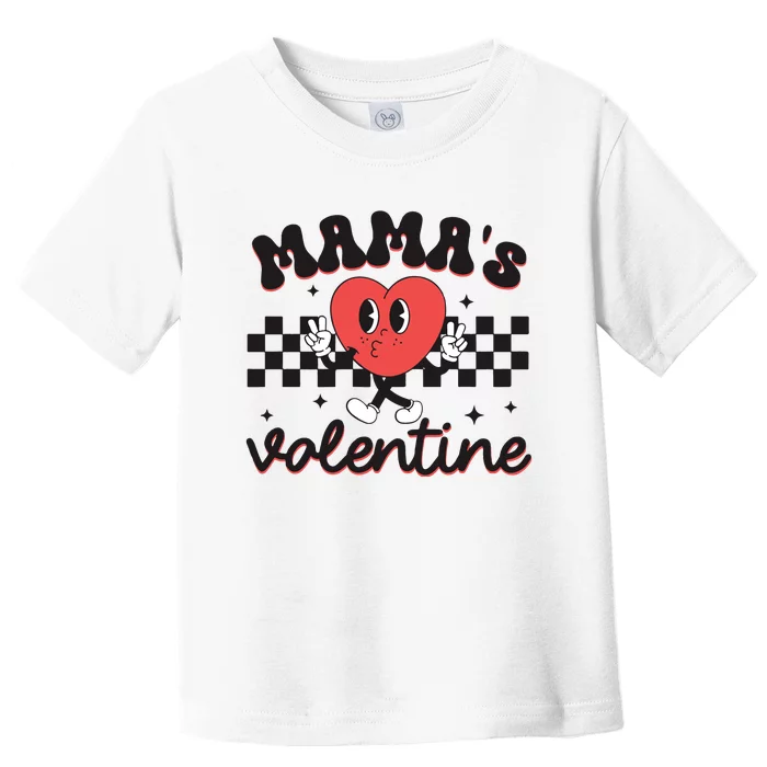 Mamas Valentine Groovy Toddler T-Shirt