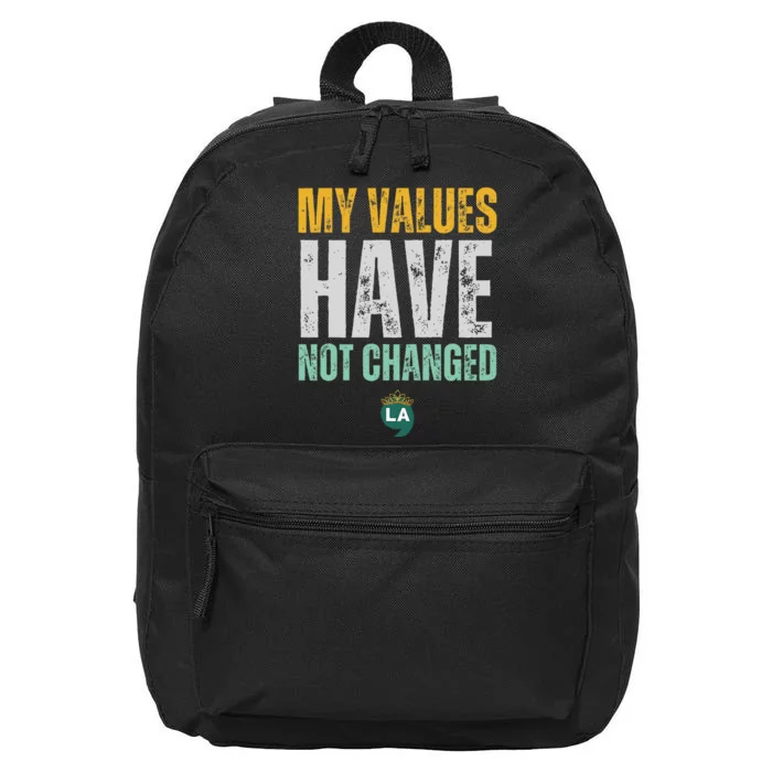 My Values Have Not Changed 16 in Basic Backpack